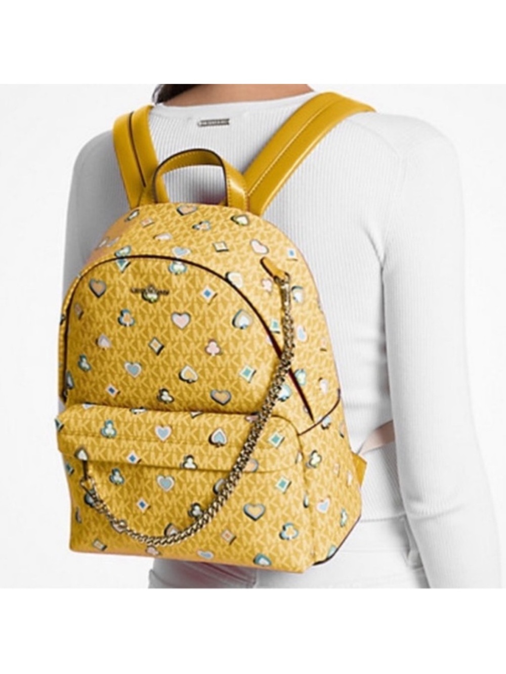 Michael Kors Slater Medium Printed Signature Logo Backpack